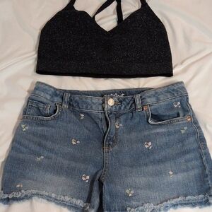 Cat & Jack Black Crop Tank Top